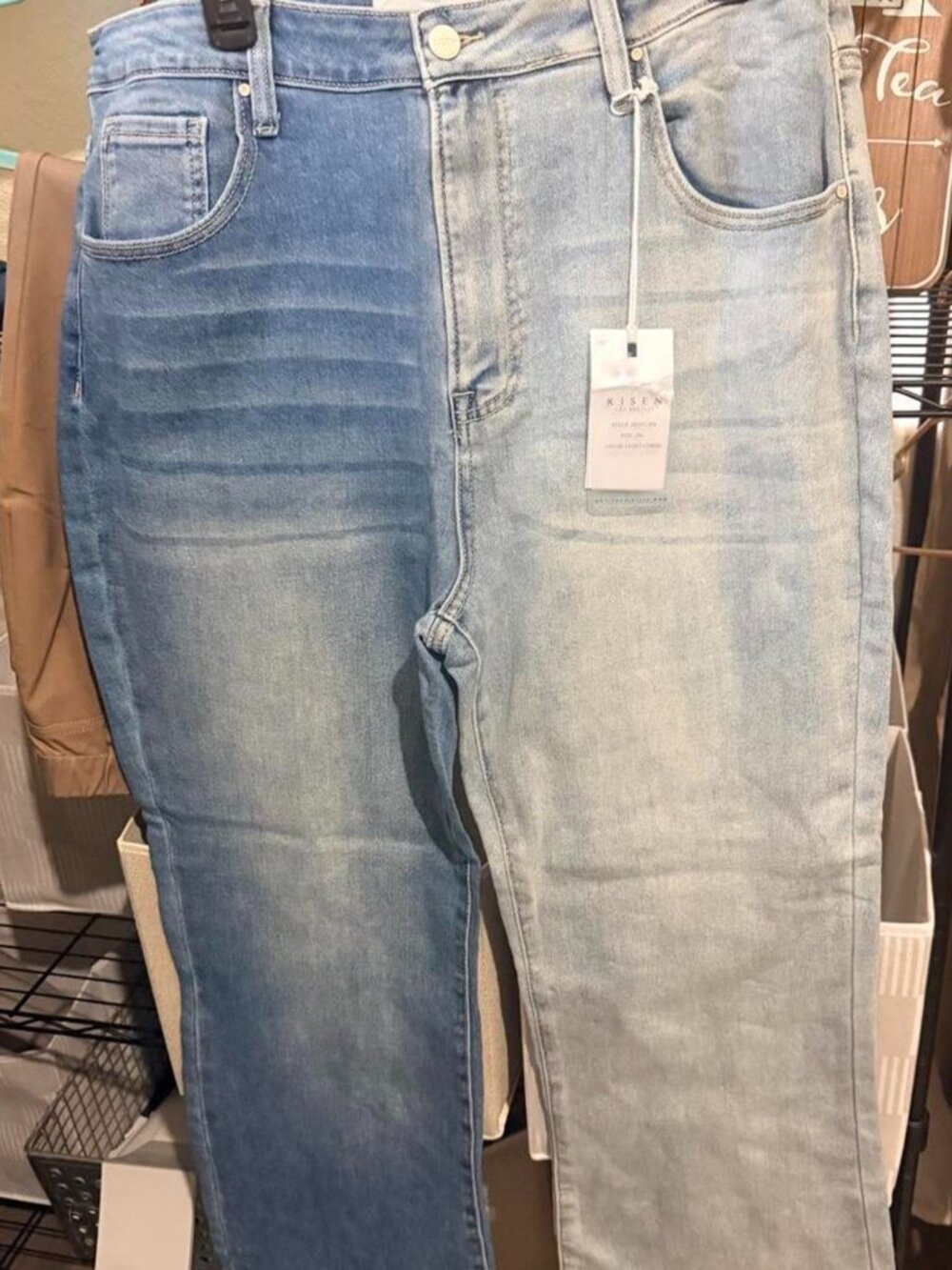 Risen blue jeans, Size XL